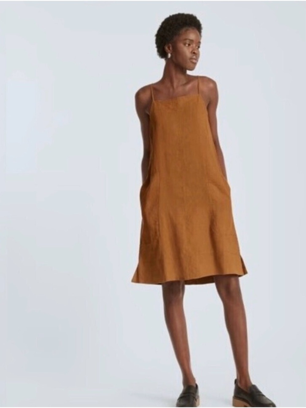 Everlane - String Apron Linen Dress in Mustard 💛